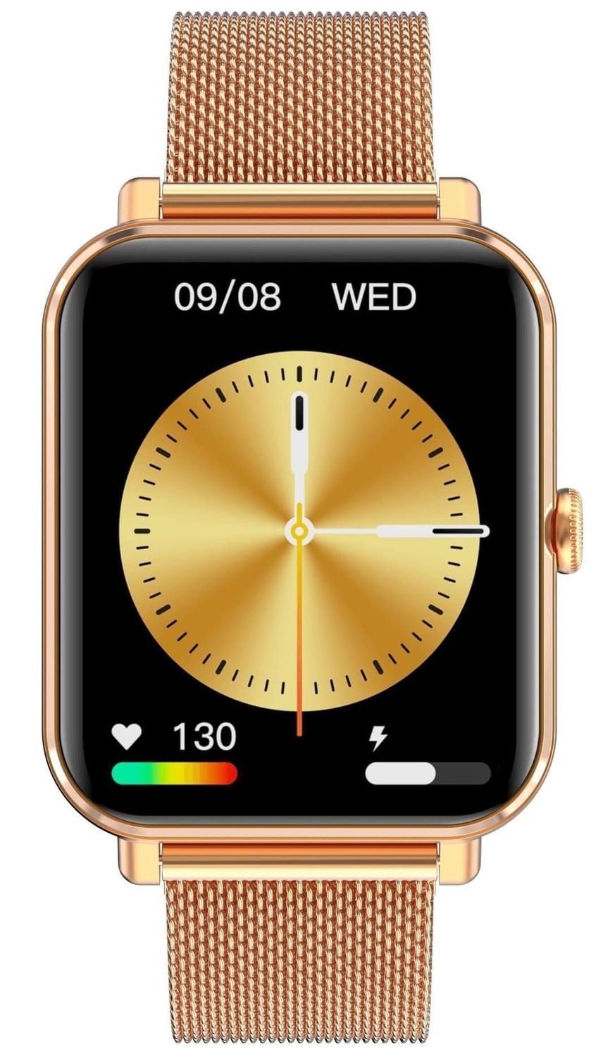 Smartwatch damski Garett GRC STYLE złoty stalowy na bransolecie.  Smartwatch d Garett (4).jpg